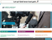 Tablet Screenshot of ca-consumerfinance.nl